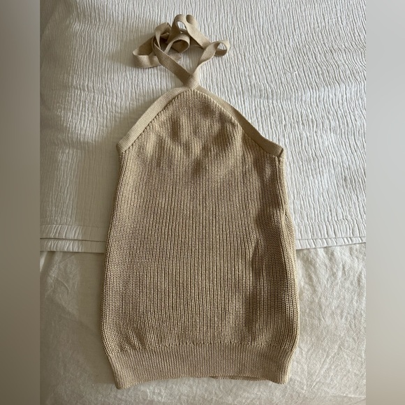 J.Crew Cream Knit halter Pullover NWOT - Picture 1 of 4